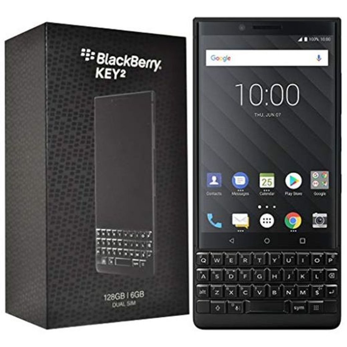 Social Blackberry Key2 - Smartphone de 4.5" (Kryo 260, RAM de 6 GB,