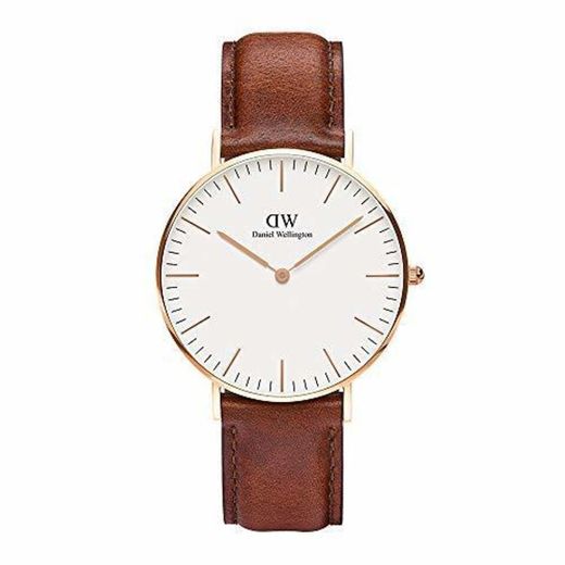 Daniel Wellington - Reloj analógico para mujer de cuero