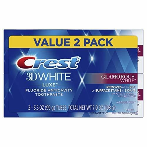 Crest Twin Pack 3D White Luxe Glamorous White Toothpaste