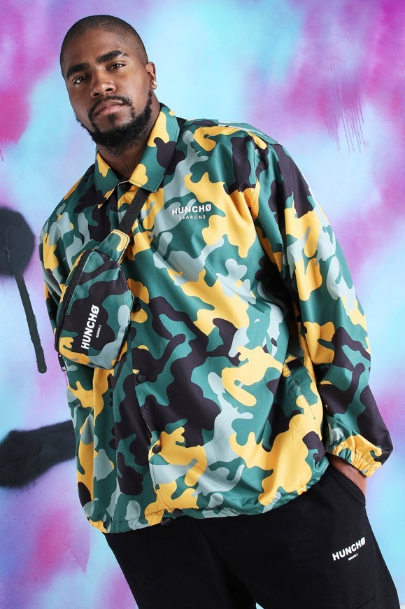 Producto Big And Tall Quavo Camo Print Coach Jacket