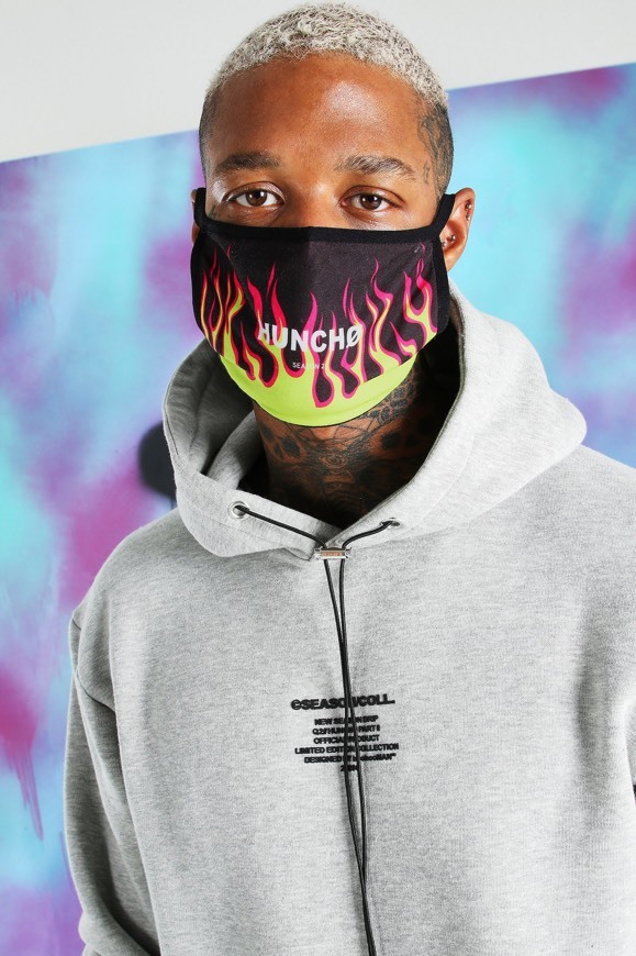 Producto Quavo flame print fashion mask 