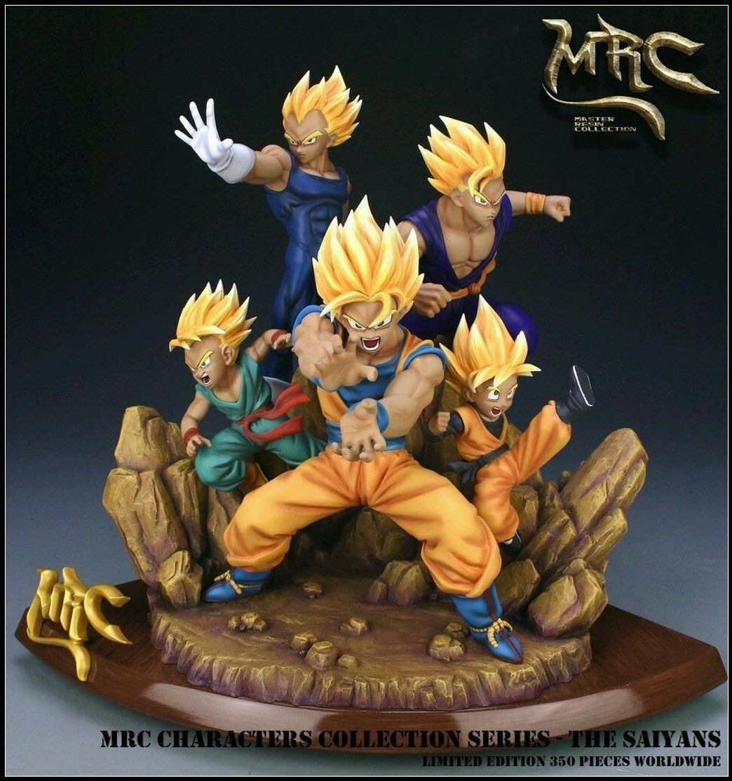 Moda RESINA DRAGON BALL Vegeta Gohan Goku Goten Trunks