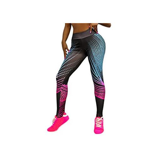 RISTHY Pantalones Deportivos Largos Malla Leggins para Mujer para Training Running Yoga
