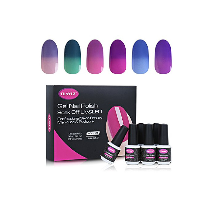 Social Clavuz 6pcs Kit de Esmaltes de Uñas Gel UV LED Semipermanente Efecto