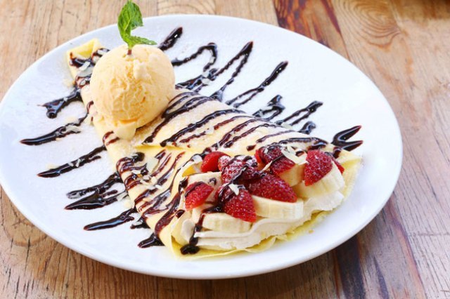 Social Crepe com gelado