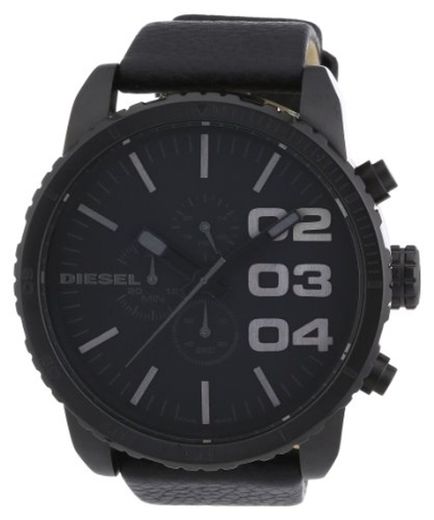 Diesel Reloj Cronógrafo para Hombre de Cuarzo con Correa en Cuero DZ4216