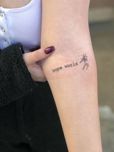 Hope world tatoo
