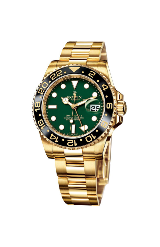 Moda Rolex GMT Master II 'Anniversary Green' Reloj automático de Oro Amarillo 116718LN