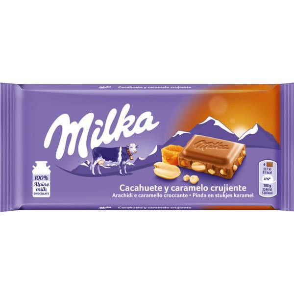 Fashion Milka Amendoim e Caramelo