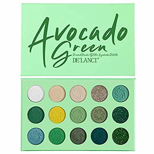 Producto Green Orange Shimmer Matte Eyeshadow Palette Sombra De Ojos Natural Polvo Altamente