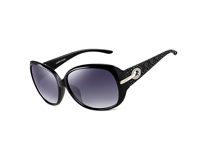Social ATTCL Mujer vintage Gafas De Sol Polarizado Uv400 Protección 6214-black