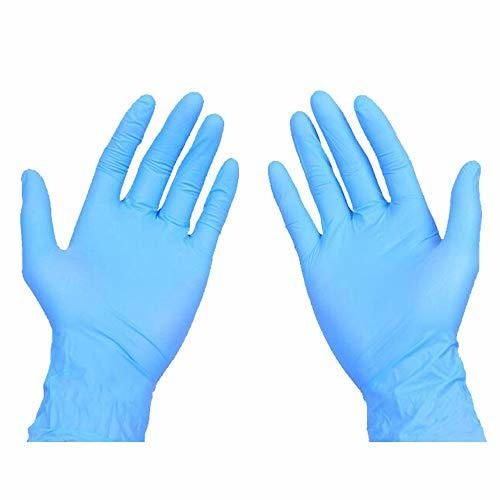 Guantes Desechables sin Hojas 50 Piezas Guantes de Goma de látex de