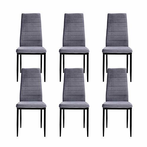 Social LOVEMYHOUSE Sillas de Comedor de Terciopelo Cómodas de Diseño Ergonómico