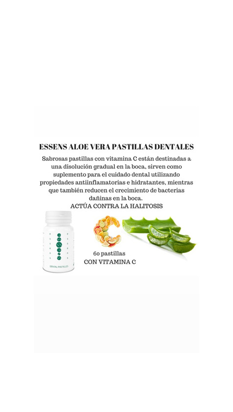 Product Pastillas dentales Aloe Vera 