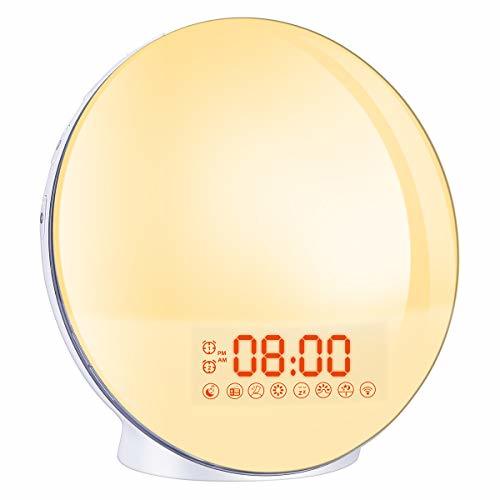 Product Wake Up Light,Cadrim Radio FM Reloj Despertador Reloj Despertador Dual