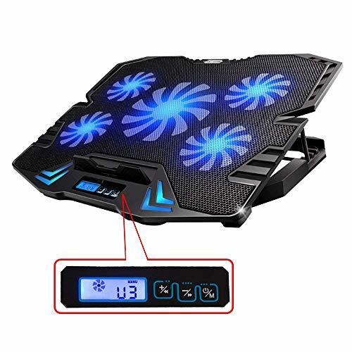 Social TopMate C5 10-15.6 pulgadas Gaming Laptop Cooler Cooling Pad