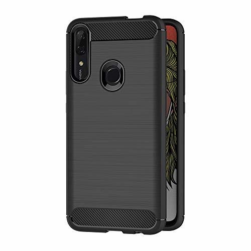 Product AICEK Funda Compatible Huawei P Smart Z, Negro Silicona Fundas para Huawei