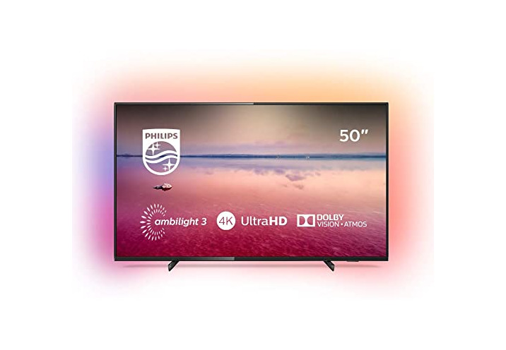 Electrónica Philips 55PUS6814, Smart TV Alexa Ultra HD (Ambilight 3 Lados, HDR 10+,