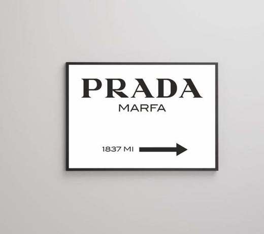 El cuadro Prada Marfa | Decorar tu casa es facilisimo.com | Prada ...