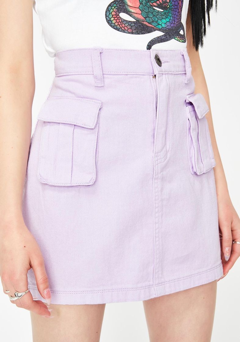 Liquor N Poker Lilac Cargo Mini Skirt | Dolls Kill