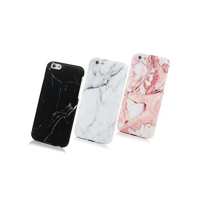 Social SUPWALL 3 Unidades Funda Silicona iPhone 6 / 6s, Cascara Ultrafina Suave