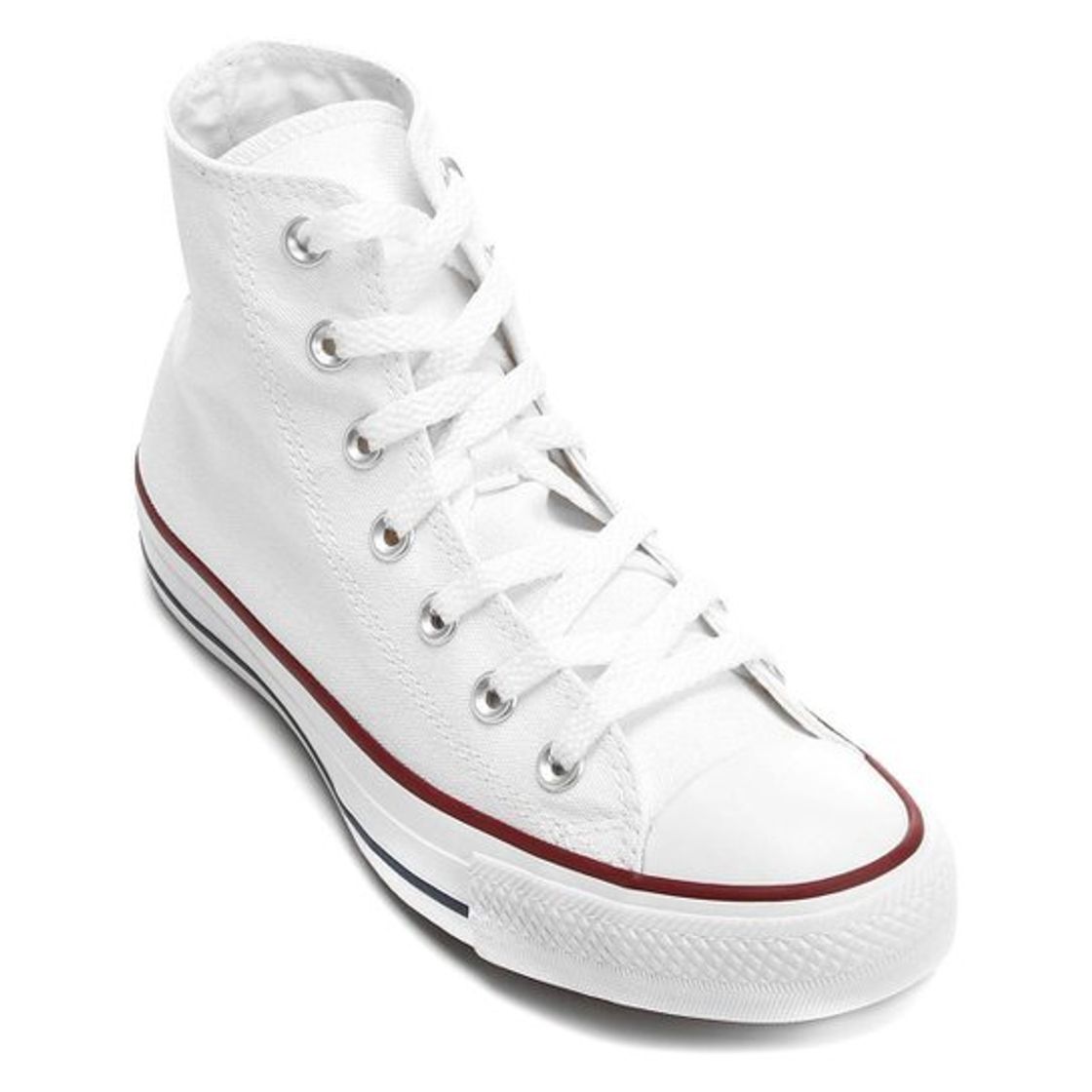 Social Tênis Cano Alto Converse Chuck Taylor All Star HI - Branco ...