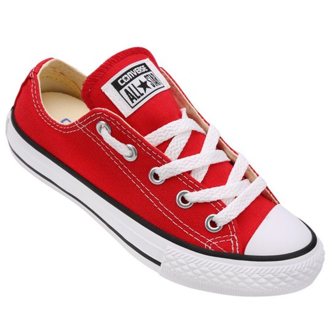 Social Tênis Infantil Converse All Star Chuck Taylor - Vermelho e Preto ...