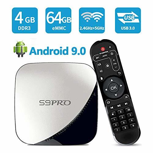 Producto SUNNZO S9 Pro Android 9.0 OS TV Box con Procesador Rockchip 3318,Quad