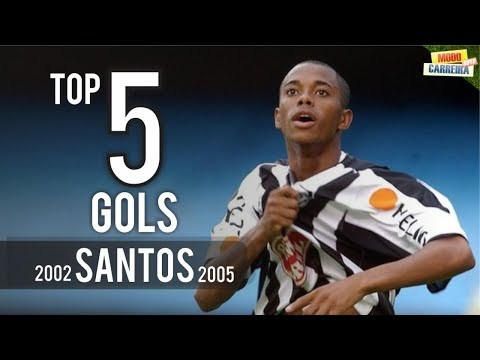 Gols de Robinho pelo Santos - YouTube