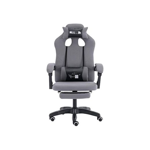 Silla ergonómica de juego Silla de ordenador de Ministerio del Interior silla reclinable Ascensor Juego Silla de la protuberancia del respaldo del asiento Descanso for comer Silla giratoria Silla Gami