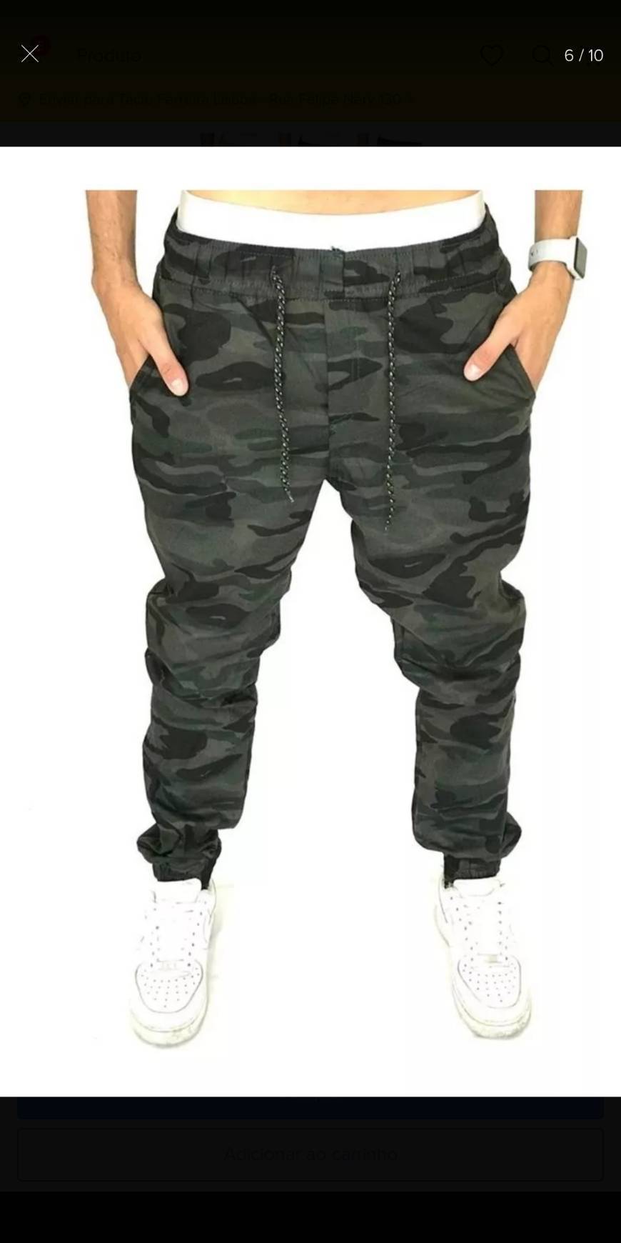 Producto Calça Jogger Masculina Skinny Camufladas Ou Preta C Elastico