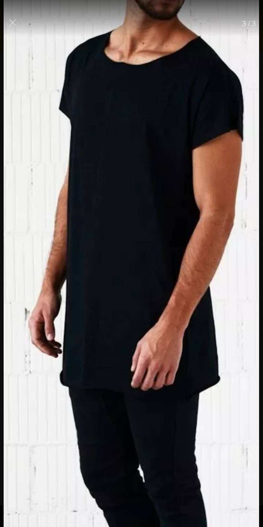 Producto Camiseta Oversized Longline Masculina Básica Canoa Swag