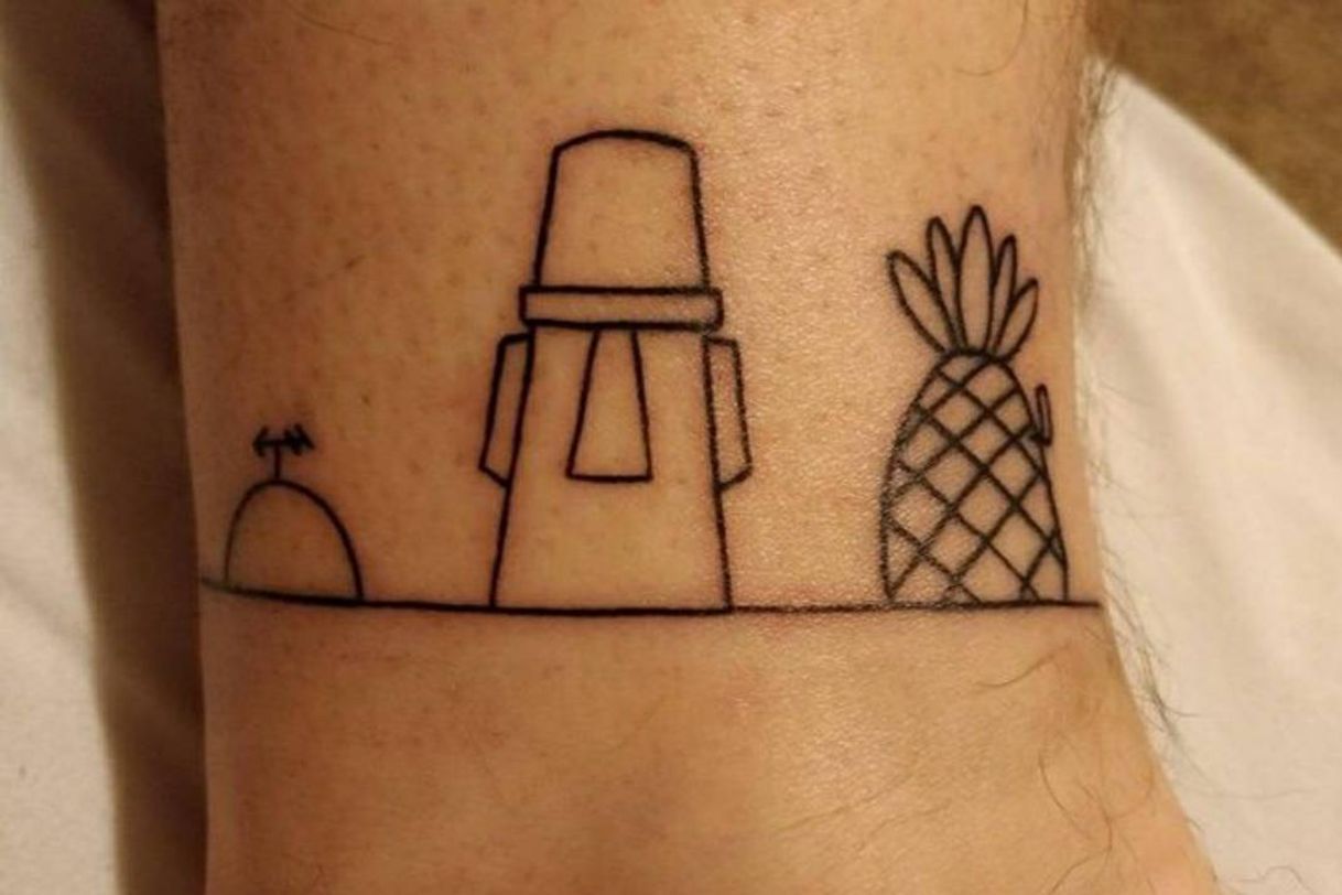 Moda Tatuaje bob esponja