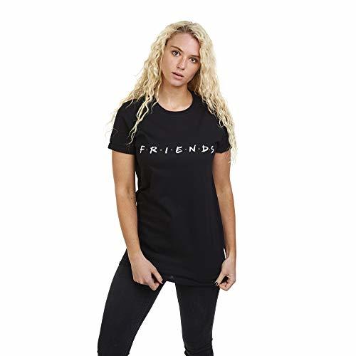 Fashion Friends Titles Camiseta, Negro