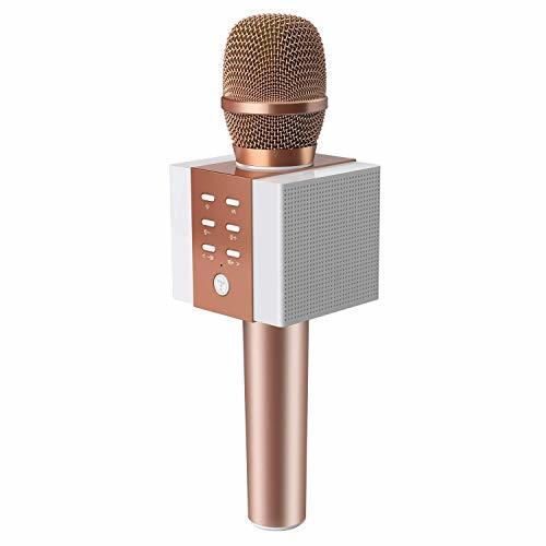 TOSING 008 Micrófono de Karaoke Inalámbrico Bluetooth, Potencia de Volumen Más Alta