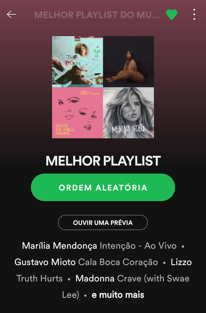 Music Melhor Playlist do Spotify ✨