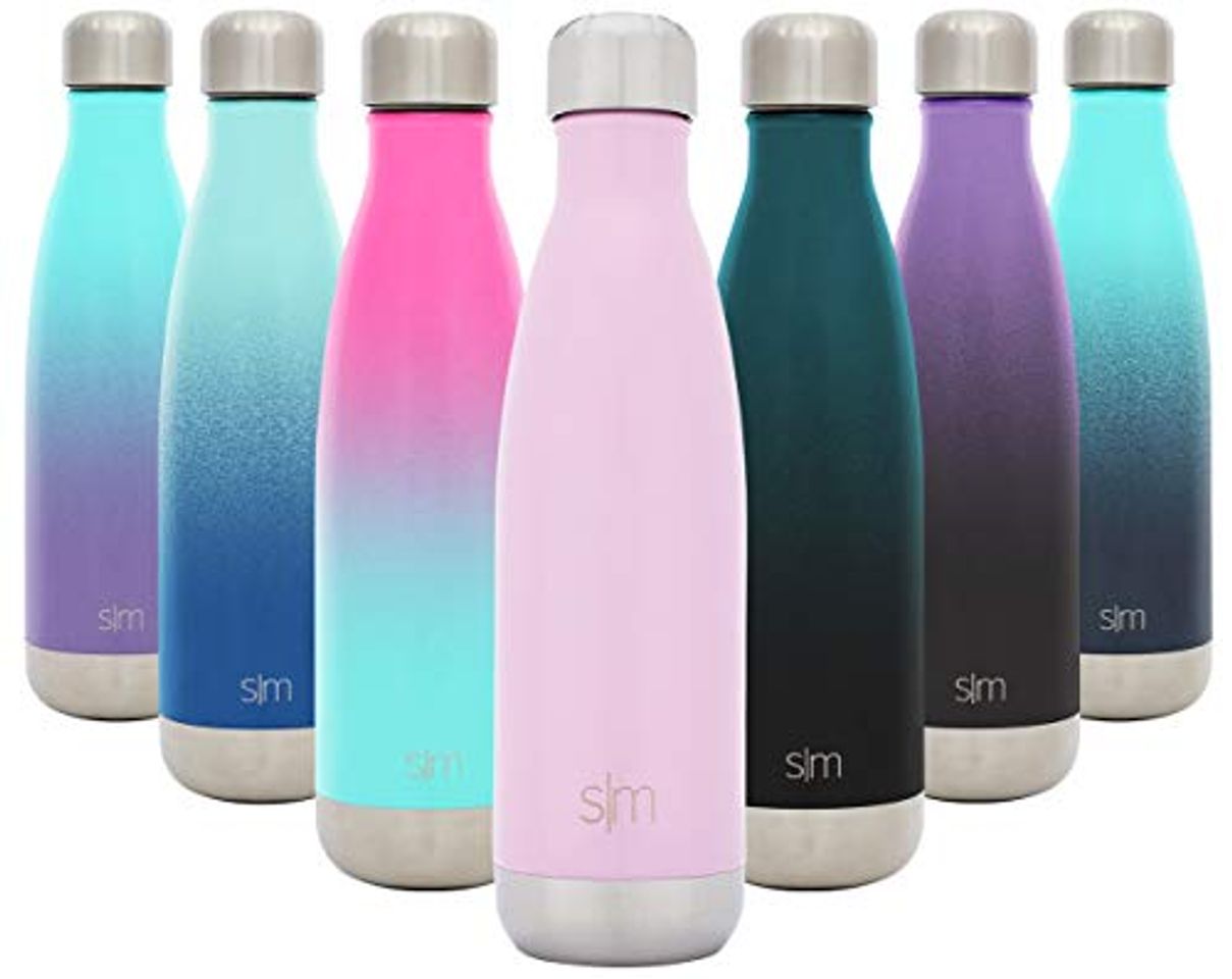 Social Simple Modern Wave 500ml Termo Botella de Agua Acero Inoxidable