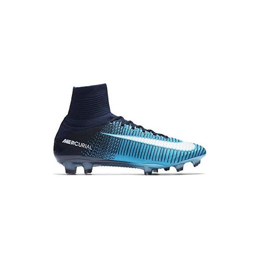 Nike Mercurial Superfly V DF FG, Zapatillas de Fútbol para Hombre, Azul