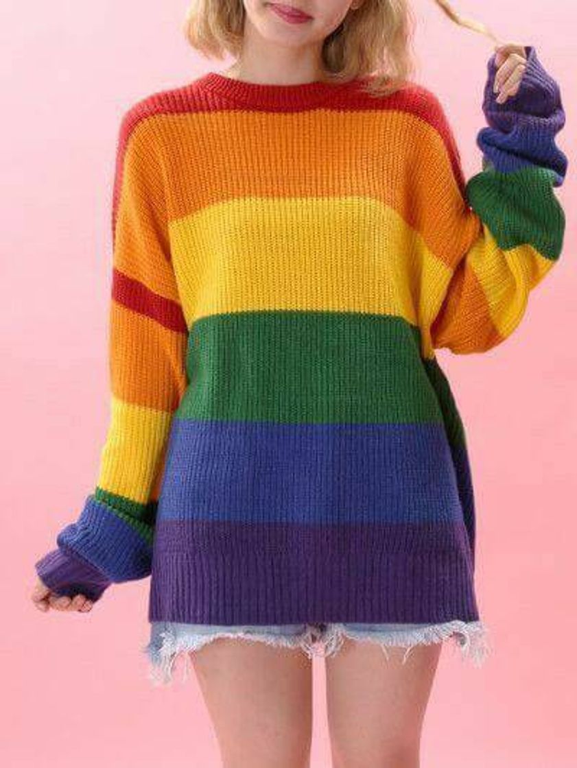 Fashion Blusa de arco íris/lgbtq