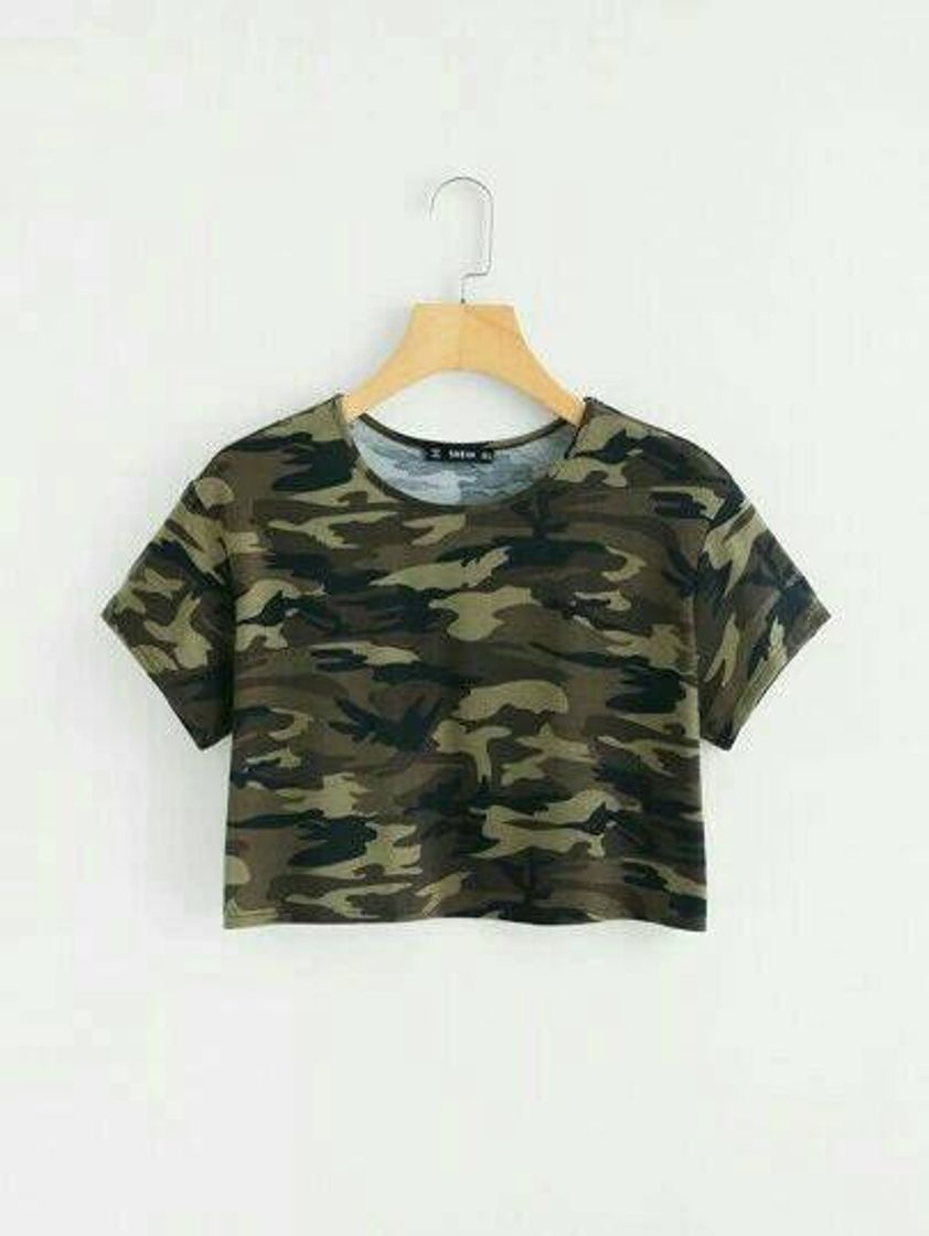 Moda Cropped militar tumblr