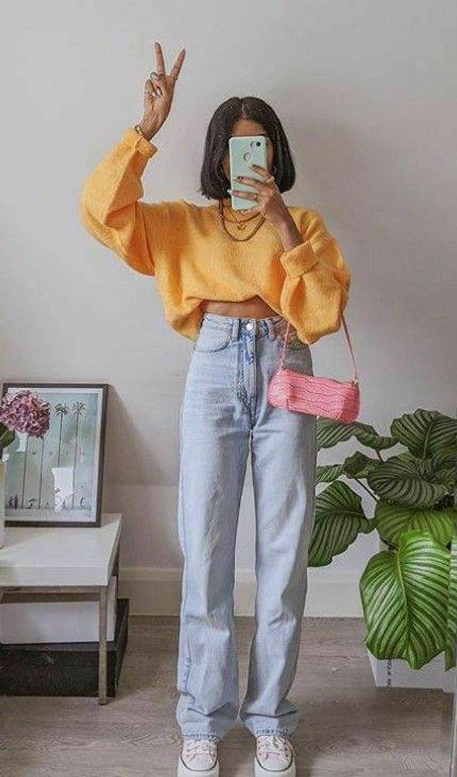 Social Roupa Aestheric 🌙 Cor Amarelo