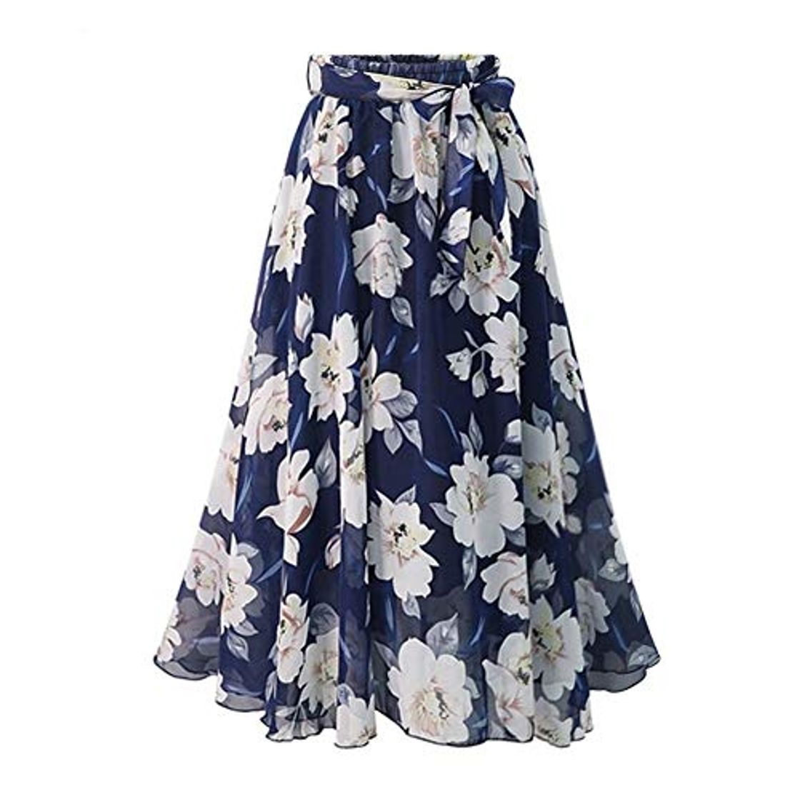 Social FEIFUSHIDIAN Piel Falda de Gasa de Nuevo más Mujeres Dimensionamiento Europa Arco de la Manera Saia Midi Forro Jupe Femme Lace Up Falda Mujer de Verano Imprimir florecida Faldas Toque
