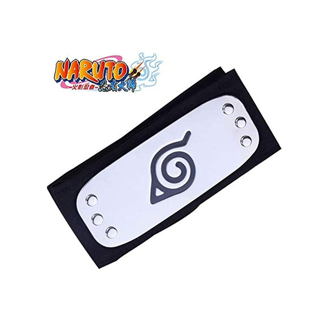Social Naruto Cosplay Accesorio Leaf Village Black Leaf Village Headband Konohagakure Shinobi Stirnband Anime Manga Cosplay Estilo 1