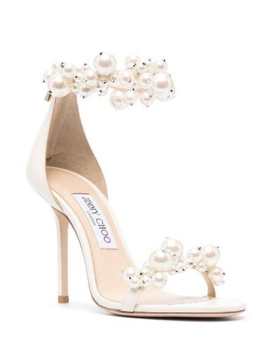 Jimmy ChooMaisel 100mm pearl-embellished sandals

