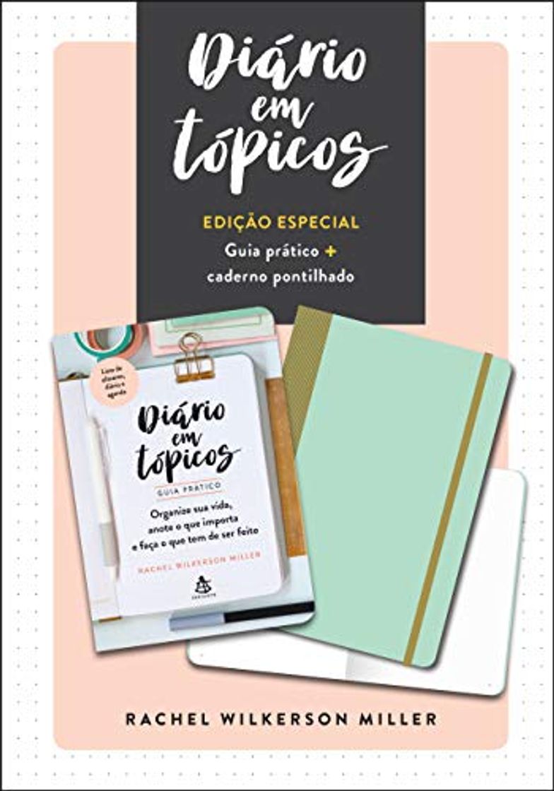 Book Diário em tópicos: Edição especial com guia prático e caderno pontilhado