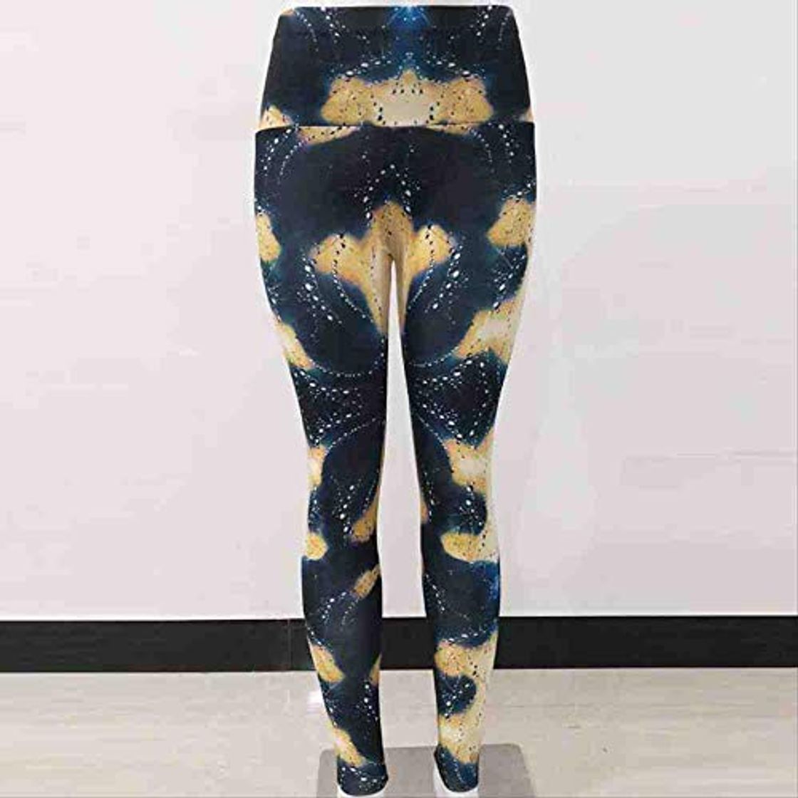 Social ZIJS Ropa Deportiva para Mujer Gimnasio Mujer Verano Negro Gotas de Agua Estampado elástico Cintura Alta Push Up Leggings Academia Roupa Feminina M como espectáculo