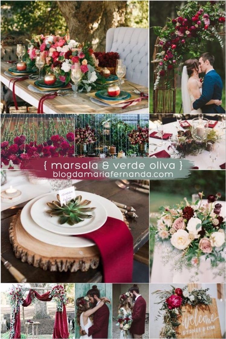 Moda Marsala e verde Olivia 