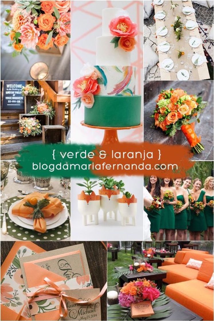 Moda Verde e laranja 