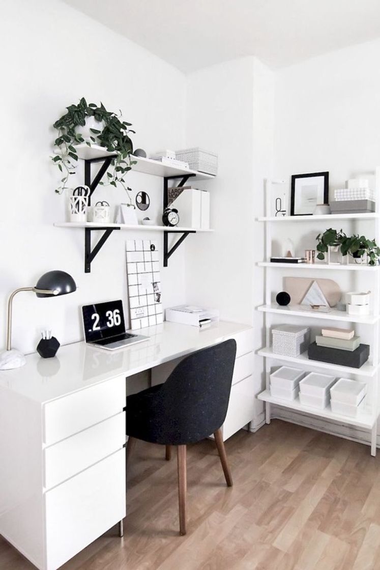 Moda Home office clean e minimalista