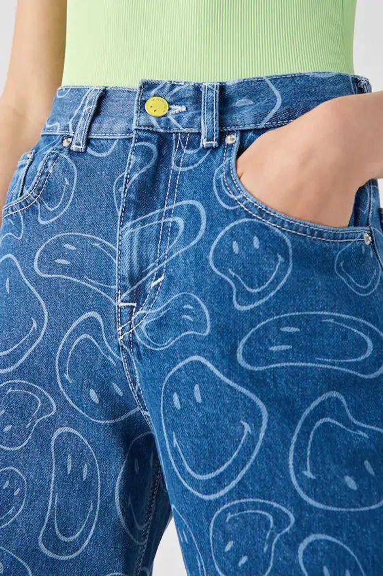 Moda Blue Smiley slouchy jeans